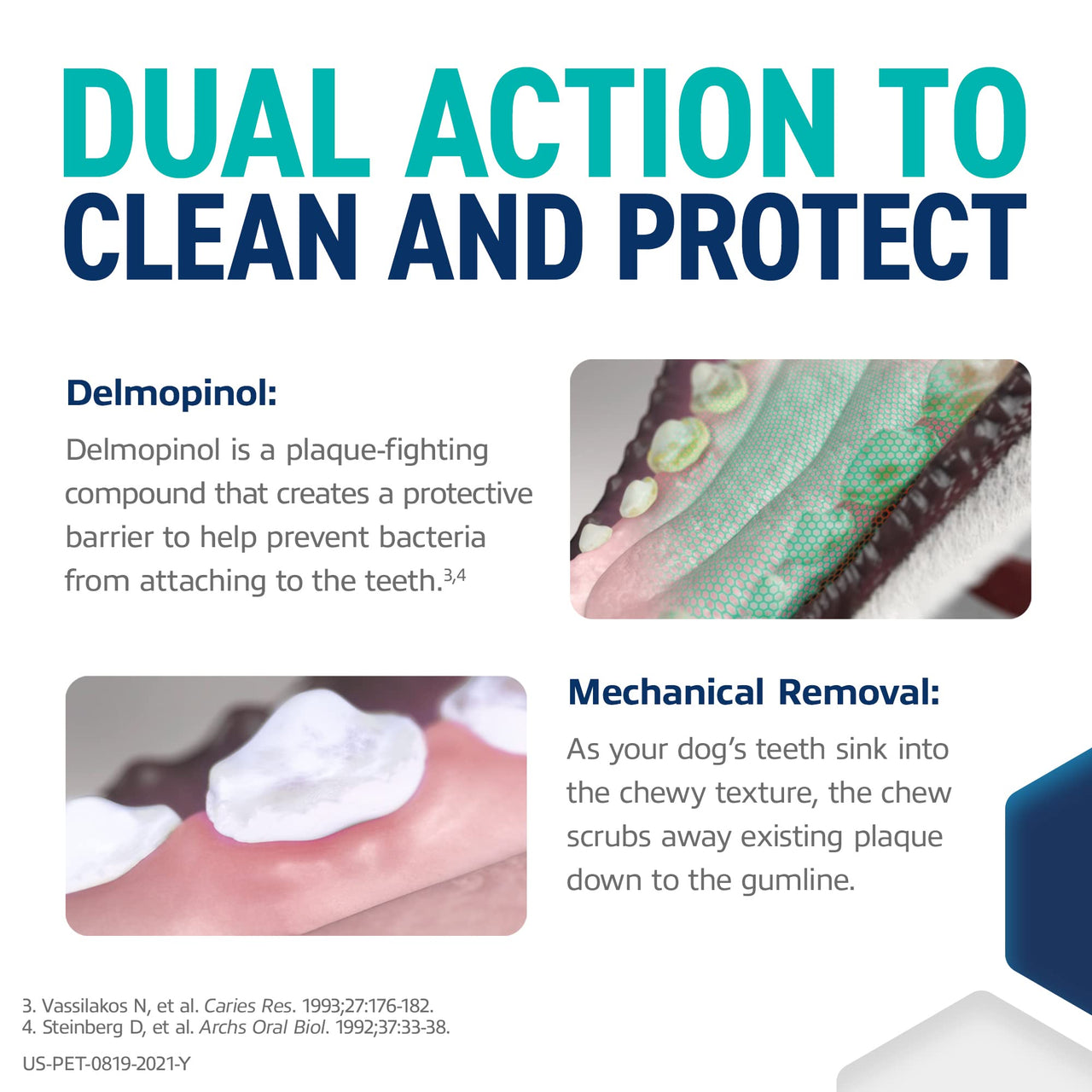 OraVet Dental Chews for Dogs, Oral Care and Hygiene Chews (Extra Small Dogs, 3.5-9 lbs.) Yellow Pouch, 30 Count