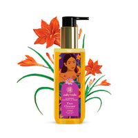 Ashpveda Ayurvedic Face Wash with Kashmiri Saffron and Neem | Natural Face Cleanser for Daily Skin Exfoliation and Brightening | Chemical Free Organic Herbal Facewash (100 ml)