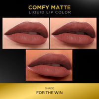 FACES CANADA Comfy Matte Liquid Lipstick - For The Win 08, 3.8 ml | Comfortable 10HR Longstay | Intense Matte Color | Almond Oil & Vitamin E Infused | Super Smooth | No Dryness | No Alcohol