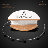 BEADNOVA Fluorite Beads Natural Crystal Beads Stone Gemstone Round Loose Energy Healing Beads with Free Crystal Stretch Cord for Jewelry Making (4mm, 90-92pcs) 4mm