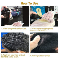 URBANMAC Herbal 3 in 1 Hair Dye Instant Black Hair Shampoo for Women & Men