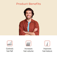 Vedix Customized Ayurvedic Men's Hair Oil for Growth - Vapra Root Stimulating Oil With Onion, Bhringraj, Valerian - For Dry Scalp & Wavy Hair - 100ml