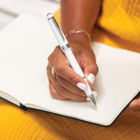 Cross Bailey Light Polished Resin Refillable Fountain Pen,Medium Nib, Includes Premium Gift Box - Blue Fountain Pen, Medium Nib