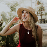 ASGIFT Lucky Coin Crystal Necklace 30mm Round Donut Natural Quartz Protection Pendant with Adjustable Rope Reiki Healing Crystal Stone Spiritual Necklaces for Men Women White-Clear Quartz