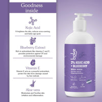 BAKE 2% Kojic Acid Brightening Body Wash with Glycolic Acid & Alpha Arbutin | De-Tan Body Wash | For Pigmentation & Tan Removal | For Dark Knees & Elbows | Dark Spots & Sun Damage | 250ml