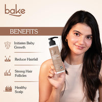 BAKE Rosemary Anti Hair Fall Shampoo for Hair Growth, Hair Fall & Dandruff Control with Black Onion & Methi Dana, Reduces Hair Loss & Prevents Hair Damage, For Men & Women - 200ml
