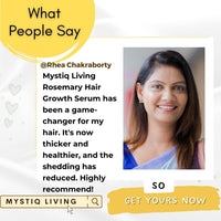 Mystiq Living Rosemary Hair Growth Serum for Scalp with 3% Redensyl, 4% Anagain, 6% Keratin - 30 ML | Advanced Hair Growth Serum for Hair Fall Control | For Men & Women