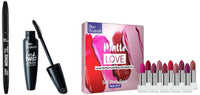 Blue Heaven Matte Love Mini Lipsticks & Blue Heaven Lash Twist Mascara, Black, 12 ml & Blue Heaven Intense Eyeliner Easy Sketch, Black, 1ml Matte Finish