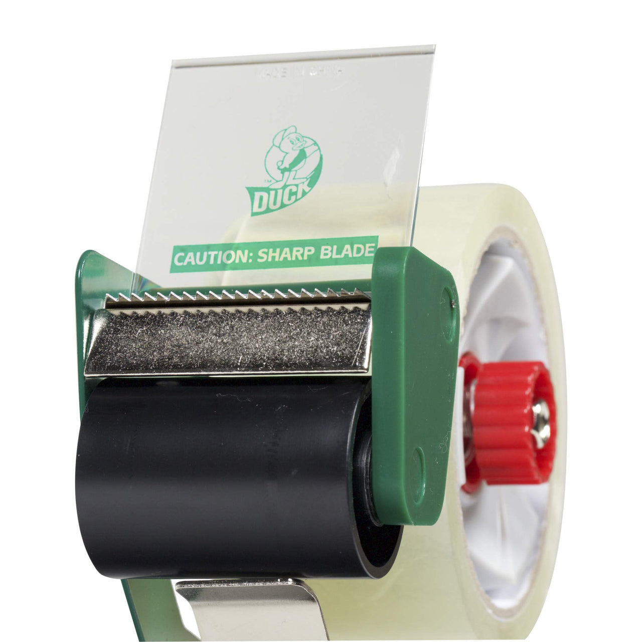 Duck Brand Handled Tape Gun With Clear Packing Tape, 1.88 Inch x 54.6 Yard, 3 Inch Core (669332)