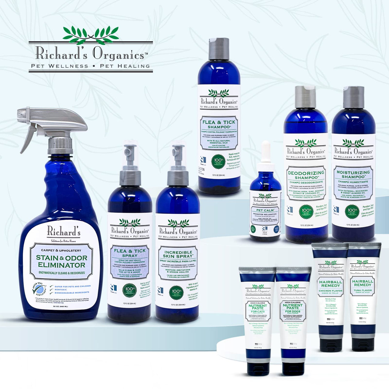 Richard’s Organics Flea and Tick Shampoo for Dogs – 100% All-Natural Actives Kills Fleas, Ticks and Repels Mosquitos – Gentle, Won’t Dry Skin, Great Smelling Essential Oils (12oz bottle),FG00440 12 Ounce