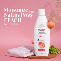 Meglow Pro-Care Moisturizer Body Lotion for Women/Men (150ml - Pack of 2)–Enriched with Peach|Body Lotion For Dry Skin|Deeply Hydrates with 48hrs Moisture Lock Technology