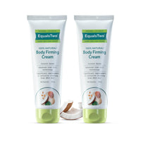 EQUALSTWO Body Firming Cream, Anti-Cellulite Cream for Skin Tightening & Elasticity, Enriched with Vitamin C, Shea Butter, Logan Fruit, & Lotus Flower Extract, PH 5.5, Dermatologically Tested, 100ml (Pack 2)