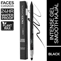 FACESCANADA Ultime Pro HD Intense Matte Lips + Primer - Tea Rose 10, 1.4G | 9Hr Long Stay & Ultime Pro Intense Gel Kajal 3-In-1 Kajal, Eyeliner, Smokey Eyeshadow, Pack Of 1