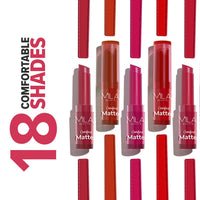 Mila Beauté Creamy Comfort Matte Long-Lasting Lipstick for Women | Highly Pigmented & Hydrating Lipstick with Jojoba | Single Swipe Application | Suitable for Indian Skin Tones - RUSTY BROWN