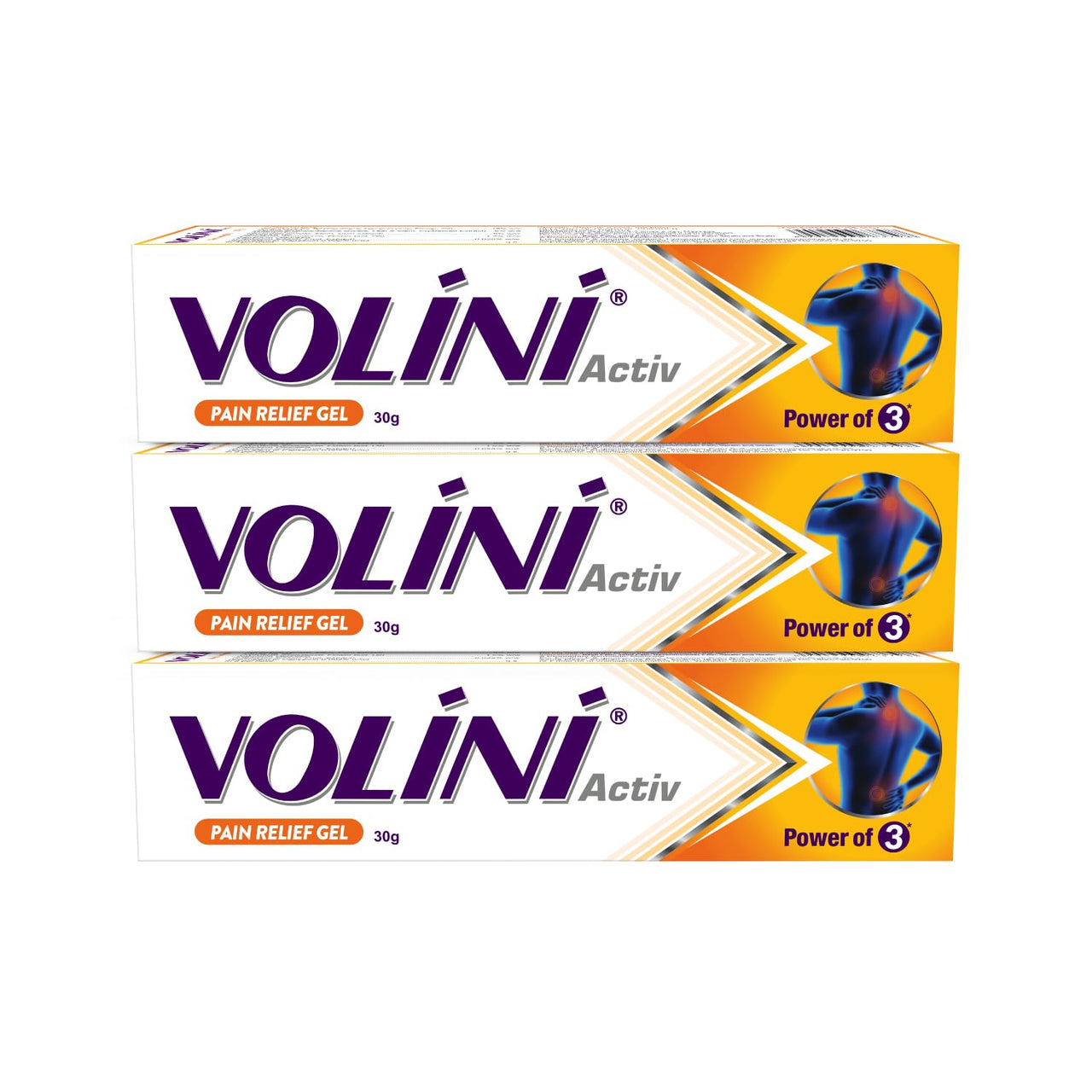 Volini Activ Pain Relief Gel 30 gm (Pack of 3)