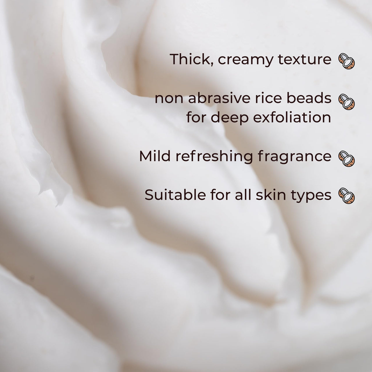 Naturali Radiant Glow Body Scrub With Rice & Coconut | Improves Skin Texture | Smoothens & Softens Skin | Paraben & Mineral Oil Free | 200g