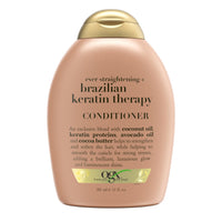 OGX Ever Straightening Brazilian Keratin Smooth Shampoo With Coconut Oil, Keratin Proteins, Avocado Oil & Cocoa Butter,Sulphate Free Surfactants, Paraben Free 385ml