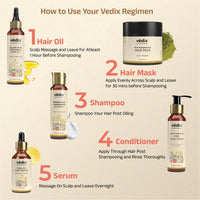 Vedix Ayurvedic Hair Kit | Hair growth Special Combo | Normal - Oily Scalp