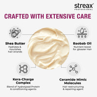 Streax Professional Canvoline Fresh Conditioner, For Straightened Hair Post Care, With Kera-Change Complex, Paraben Free, Sulphate Free, 950 Grams