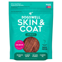 Dogswell Skin and Coat Grain-Free Salmon Jerky for Dogs, 10 Ounces, Model: 842225 10 Ounce (Pack of 1)