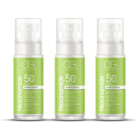 OG BEAUTY SCIENCE SPF 50 PA+++ Sunscreen with Niacinamide & Cica-Dermatologically Tested - Broad Spectrum Pack of 3 | 150 ML
