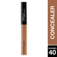 Maybelline New York Fit me Concealer, 40 Caramel, 6.8ml and Maybelline New York Face Studio Master Chrome Metallic Highlighter, Molten Gold, 6.7g