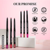 Just Herbs Fill & Define Lip Liner with Shea Butter and Coconut Oil Transfer Proof Long Lasting Creamy Matte Finish Lip Liner (Caramel Carnival, 0.3g)
