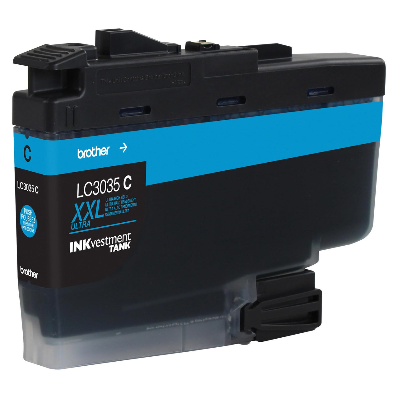 Brother Genuine LC3035C, Single Pack Ultra High-Yield Cyan INKvestment Tank Ink Cartridge, Page Yield Up to 5,000 Pages, LC3035, Dash Replenishment Cartridge