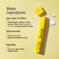 Foxtale SPF 70 Niacinamide Dewy Sunscreen with PA++++ For Dewy Sun Protection | Prevents Tan | Lightenweight, Non Greasy, No White Cast | Anti-Tan Formula | For Men & Women | 50 Ml