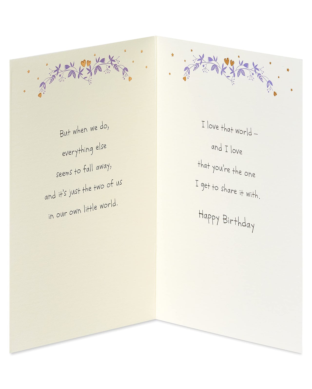 American Greetings Romantic Birthday Card (You-And-Me Moments)