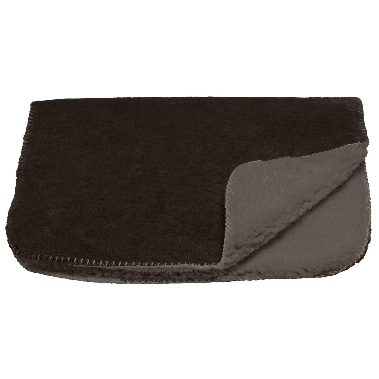 Furhaven Waterproof & Self-Warming Throw Blanket for Dogs & Indoor Cats, Washable & Reflects Body Heat - Terry & Sherpa Dog Blanket - Espresso, Small Blanket - Terry & Sherpa (Espresso) 30.0"L x 20.0"W x 0.5"Th Self-Warming & Waterproof