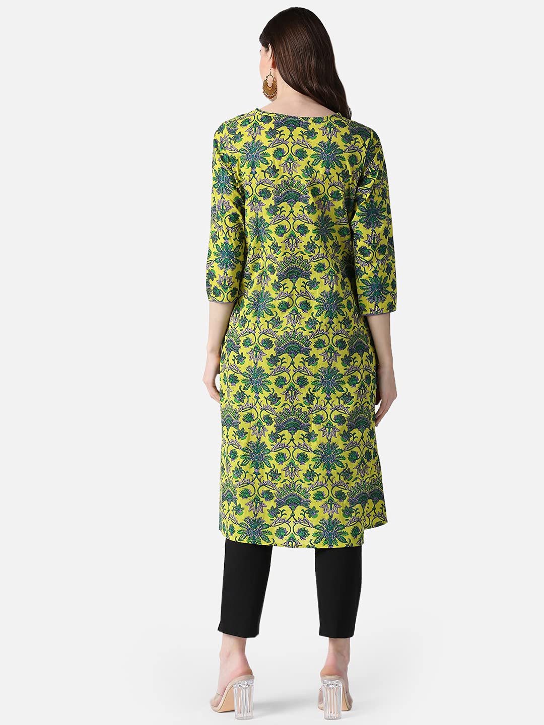 Vaamsi Women's  Cotton Regular Kurta