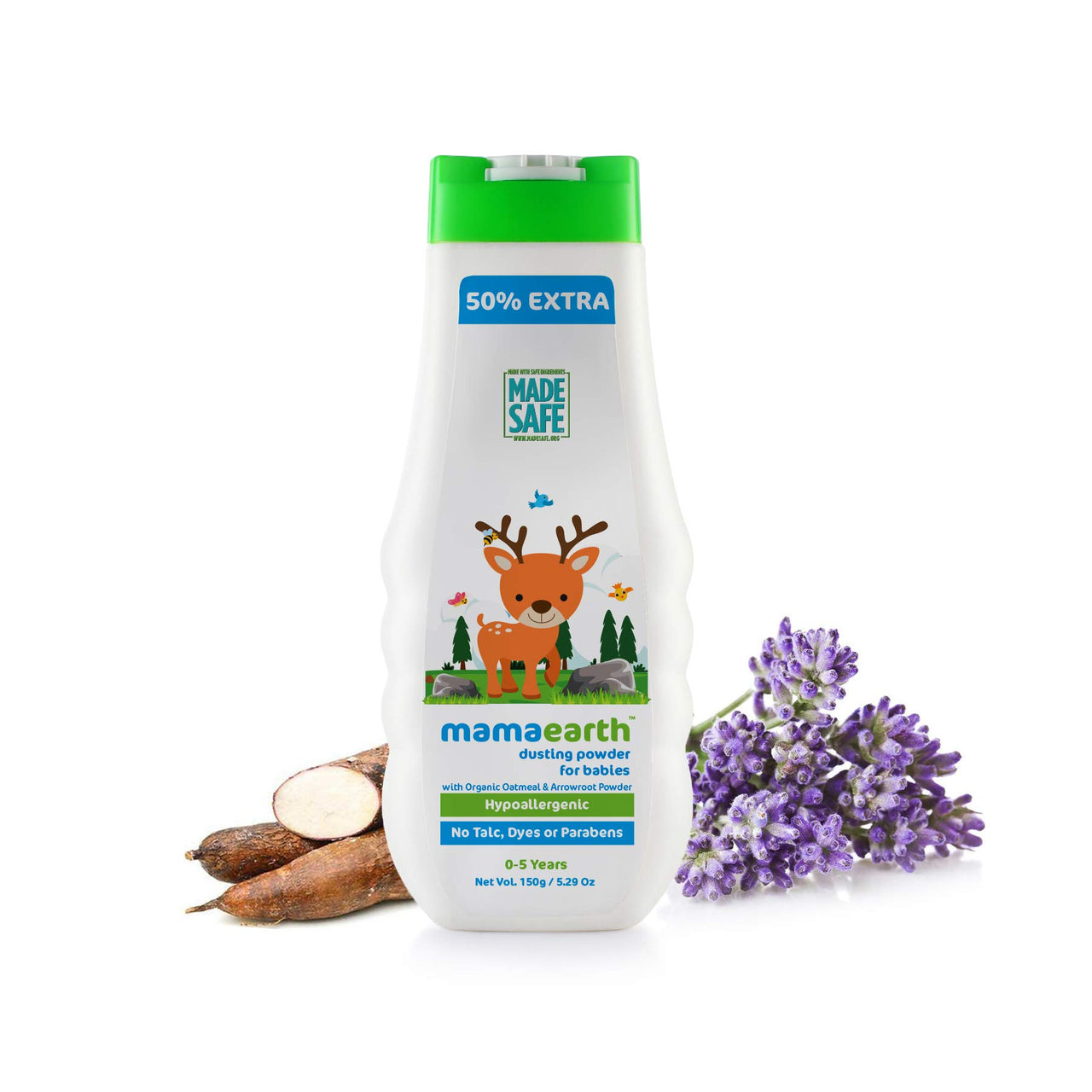 Mamaearth Daily Moisturizing Lotion, 200ml & dusting Powder with Organic Oatmeal & Arrowroot Powder 150g Combo