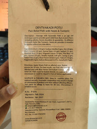 Blue Nectar Ayurvedic Herbal Compress Potli with Neem & Turmeric | Natural Pain Relief Ingredients for Joint Pain, Body Pain, Legs Pain and Back Pain Relief 175g