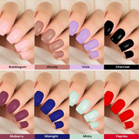 FACES CANADA Ultime Pro Splash Instant Manicure - Charcoal | 16 Pcs Press On Nail Extensions | Artificial Fake Nail Set | Long lasting and Durable | Lightweight & Comfortable