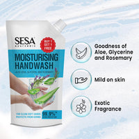 Sesa Moisturising Nature Fresh Hand Wash with Aloe Vera, Rosemary and Glycerin Handwash,1400ml