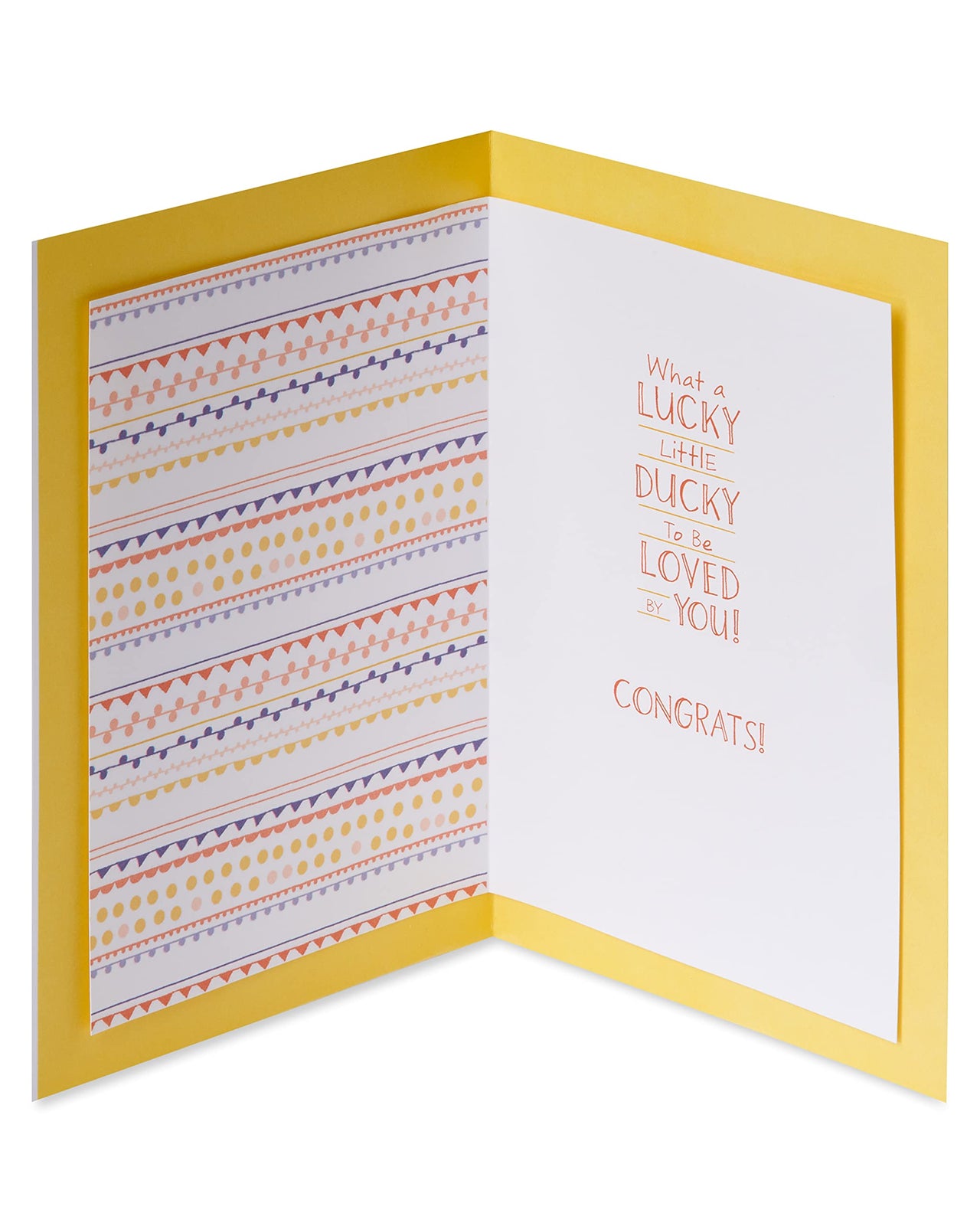 American Greetings New Baby Card (Lucky Little Ducky) Lucky Little Ducky