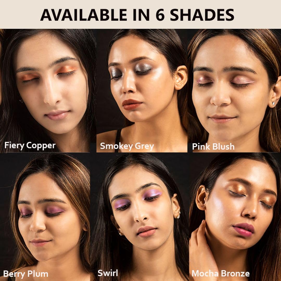 Lavenza Color Pop SWIRL - Holographic Liquid Eyeshadow, Highlighter & Lip Topper (3in1) | Vegan, Silicone & Talc FREE, Long-lasting Duochrome Pink & Metallic Sheen