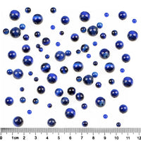 Bymitel 210pcs Natural Crystal Beads Stone Gemstone Round Energy Healing Loose Beads with Stretch Cord for Jewelry Making Bracelets Anklets (Blue Tiger's  Eye, 6mm 210pcs) Blue Tiger's  Eye