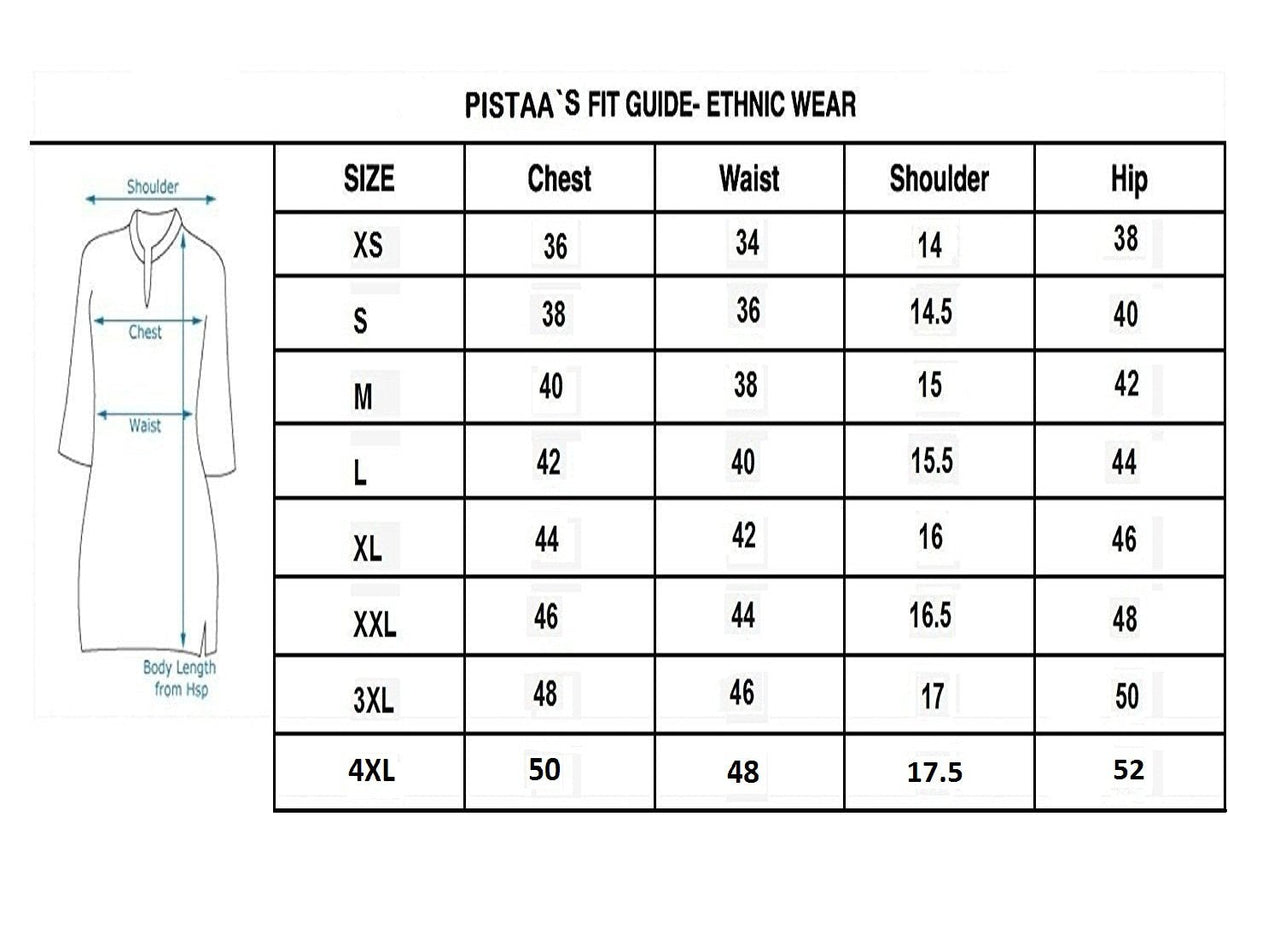 Pistaa's  Women's  White Solid Cotton Kurta with Two Patch Pockets