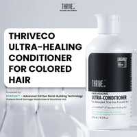ThriveCo Hair Healing Ultra-Conditioner for Hair Damage Repair | For Dry And Frizzy Hair Caused By (Color/ Heat/ Chemical) Treatments | With Bond Building Tech HYAPLEX™ | Reduces Frizz, Breakage & Colour Bleeding | For Men & Women | Sulphate And Paraben F