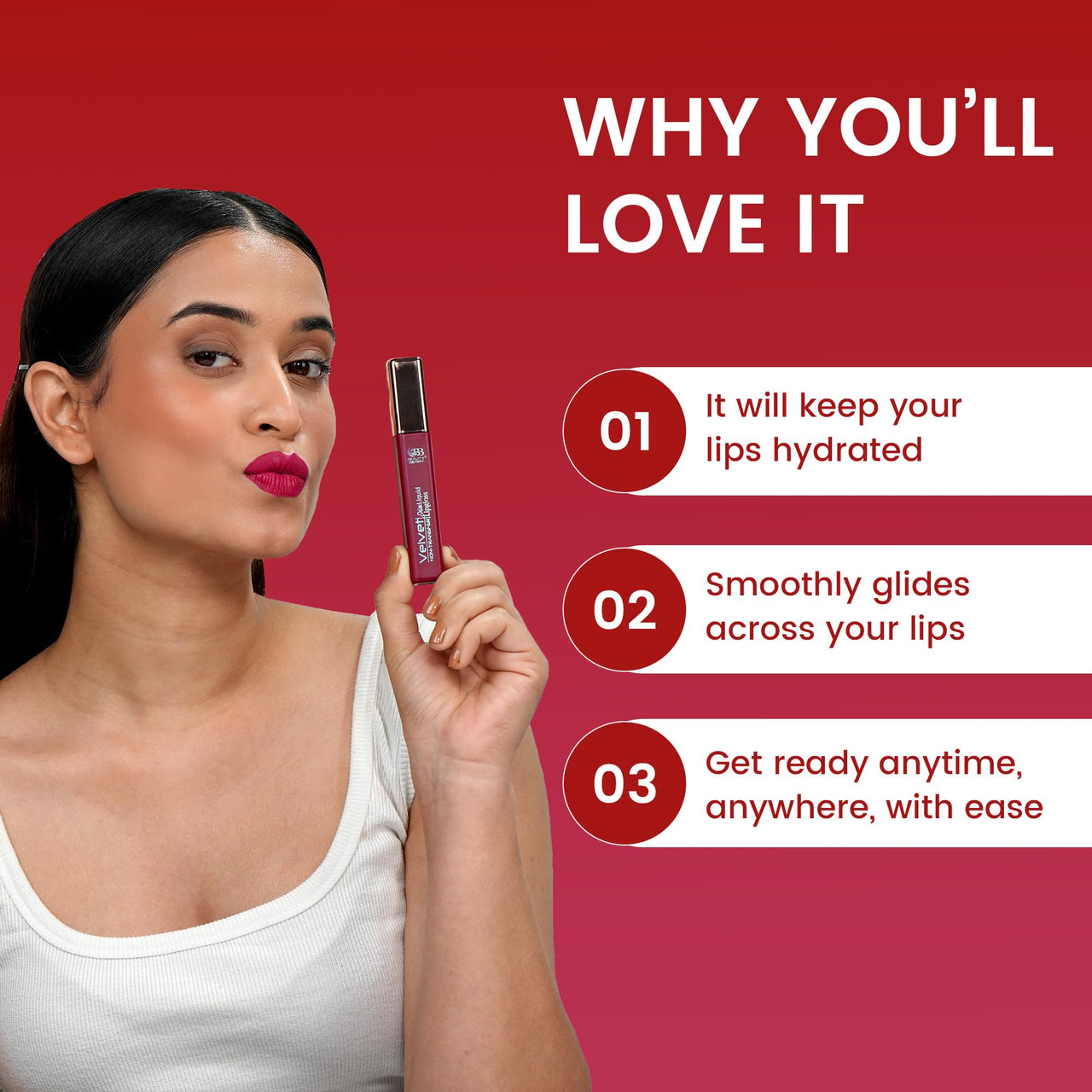 Beauty Berry Velvet Matte Non Transfer Liquid Lipstick | Ultra Smooth Long Lasting Liquid Matte Lipstick | Water & Smudge Proof Lipstick for Women (Caramel Nude)