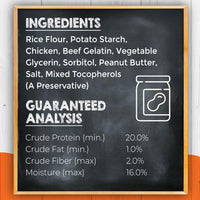 Canine Naturals IrresistiBONES Long Lasting Peanut Butter Chew - Made with Real Peanut Butter - All Natural and Easily Digestible - 6 Pack