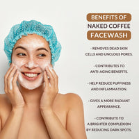 Otrix Naked Raw Coffee Face Wash –| Raw Coffee + Catechins | Exfoliating Cleanser to Revitalize & Nourish Dull Skin – For Men & Women – 100ml