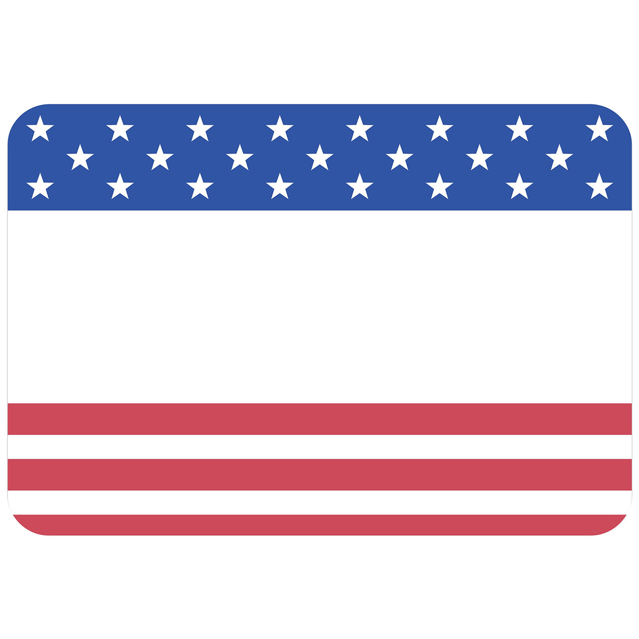 Avery Premium American Flag Name Tags, No Lift No Curl, 36 Handwriteable Name Stickers