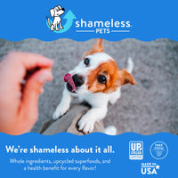 Shameless Pets Dental Treats for Dogs, Banana Bone-Anza (32 Sticks) - Dental Sticks with Hip & Joint Support for Teeth Cleaning & Fresh Breath - Dog Bones Dental Chews Free from Grain, Corn & Soy