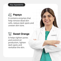 Cureskin Under Arm Brightening Cream Mask with Papaya & Sweet Orange | Dark Underarms & Hyperpigmentation | Under arm Dark Removing Cream, 50 g (Pack of 1)