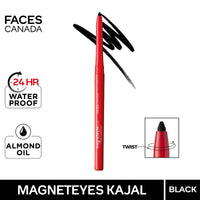FACESCANADA Faces Fresh Clean Glow Makeup Remover & Faces Canada Magneteyes Kajal - Black, 0.35G