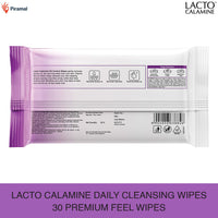 Lacto Calamine Daily Face Cleansing Wipes with Aloe Vera, Cucumber & Vitamin E, White, Pack of 3, 75 Count & Calamine Oil Control Face Wipes, White, 60 Count, Pack of 2