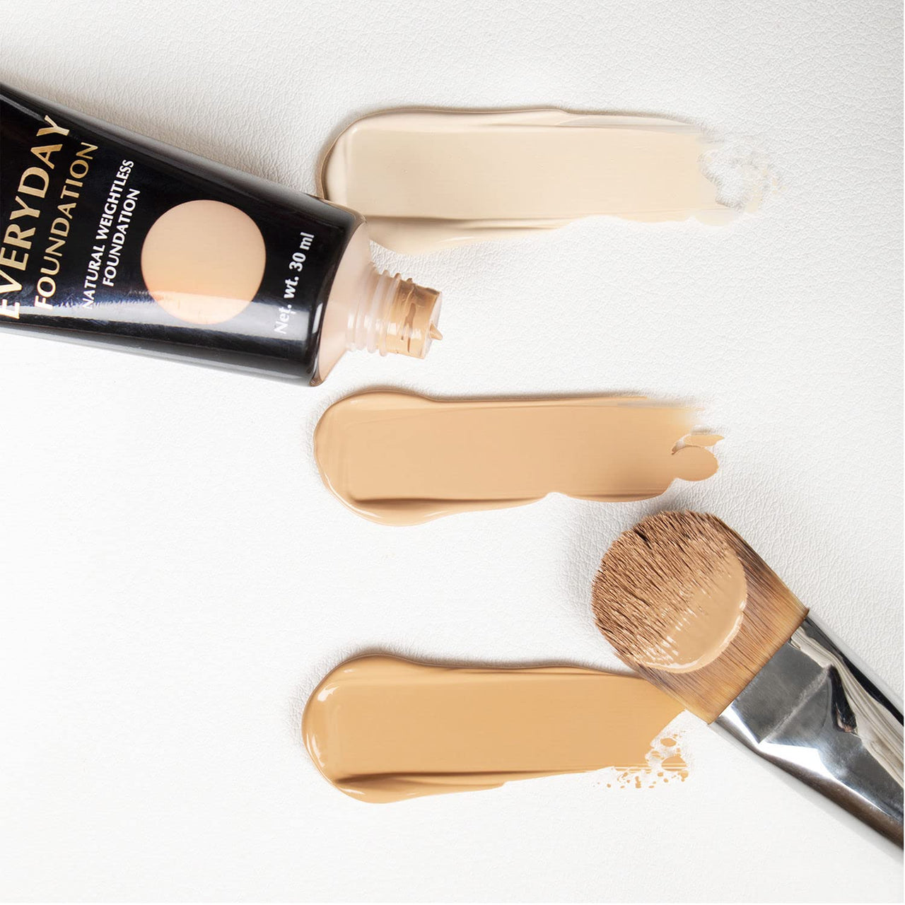 Thr3E Strokes Miss Claire Professional Makeup Everyday Cream Foundation Natural Weightless Foundation 30Ml (Be-02 Medium Buff)